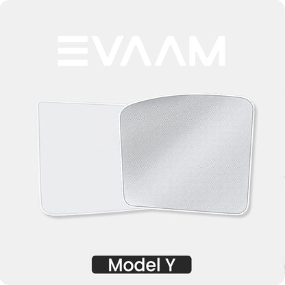 EVAAM® 2-in-1 Ice Silk Material Magnetic Glass Roof Sun Shade for Tesla Model Y - EVAAM