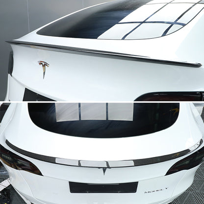EVAAM® Gloss Real Carbon Fiber Tesla Trunk Spoiler Wing for Model Y (2020-2023) - EVAAM