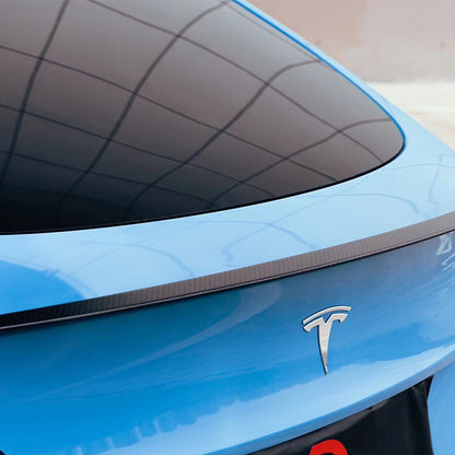 EVAAM® Matte Real Carbon Fiber Trunk Spoiler Wing for Tesla Model Y (2020-2023) - EVAAM