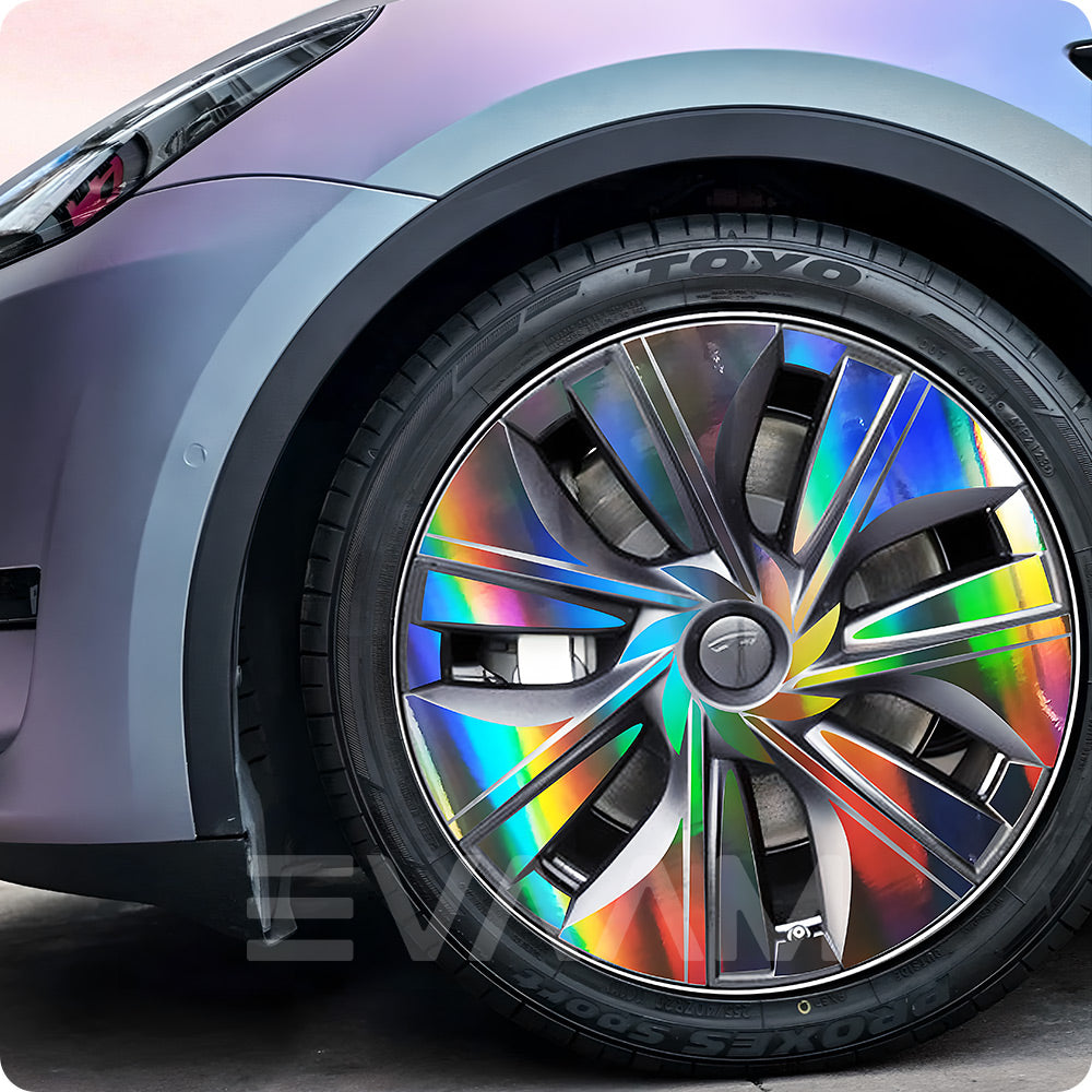 EVAAM® Wheel Hub Sticker for Tesla Model Y