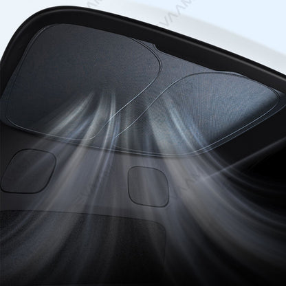 EVAAM® Rear Windshield for Tesla Model Y(2020-2023)-Black - EVAAM
