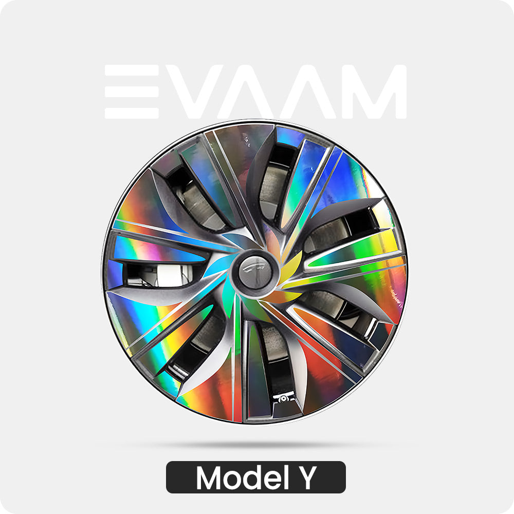 EVAAM® Wheel Hub Sticker for Tesla Model Y