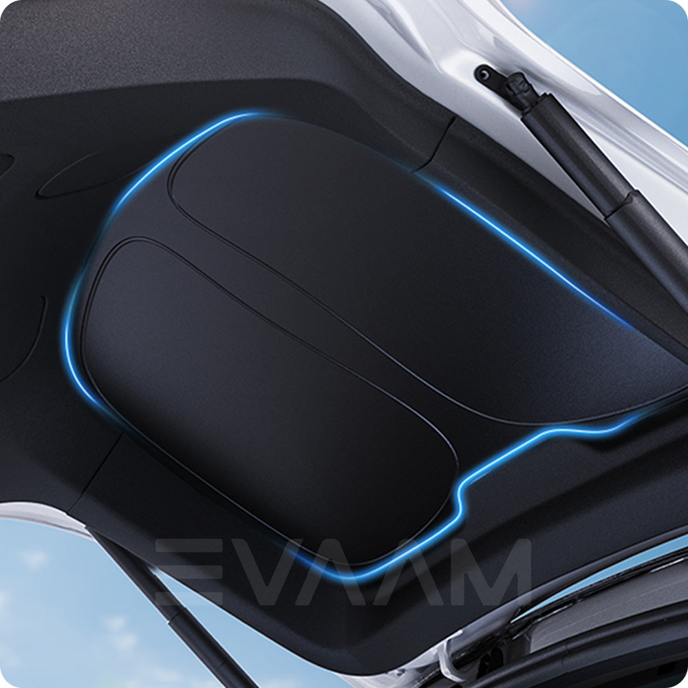 EVAAM® Rear Windshield for Tesla Model Y(2020-2023)-Black - EVAAM