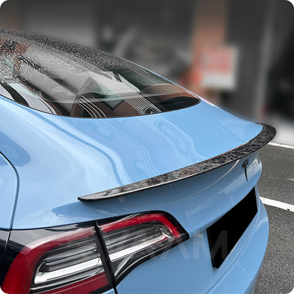 EVAAM® Forged Real Carbon Fiber Trunk Spoiler Wing for Tesla  Model Y (2020-2023) - EVAAM