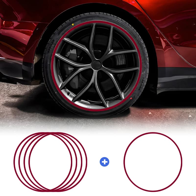 Aluminum Alloy Wheel Rim Protectors (Tesla Body Color Match) – for All Tesla Models