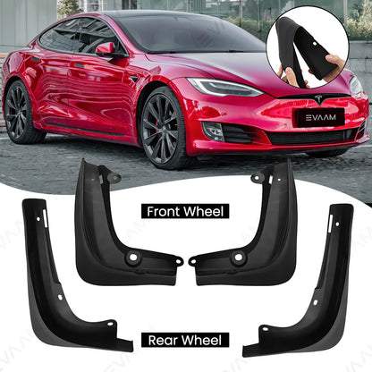 EVAAM® Splash Mud Flaps for Tesla Model S (4PCS) - EVAAM
