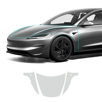 TPU Pre-Cut Invisible Full Car Paint Protection Film (PPF) for Tesla Model 3 Highland Performance 2024+