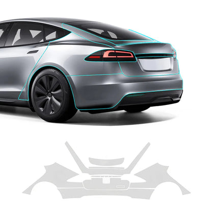 TPU Pre-Cut Invisible Full Car Paint Protection Film (PPF) for Tesla Model S (2021-2024)