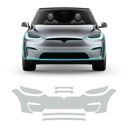 TPU Pre-Cut Invisible Full Car Paint Protection Film (PPF) for Tesla Model X (2022-2024)