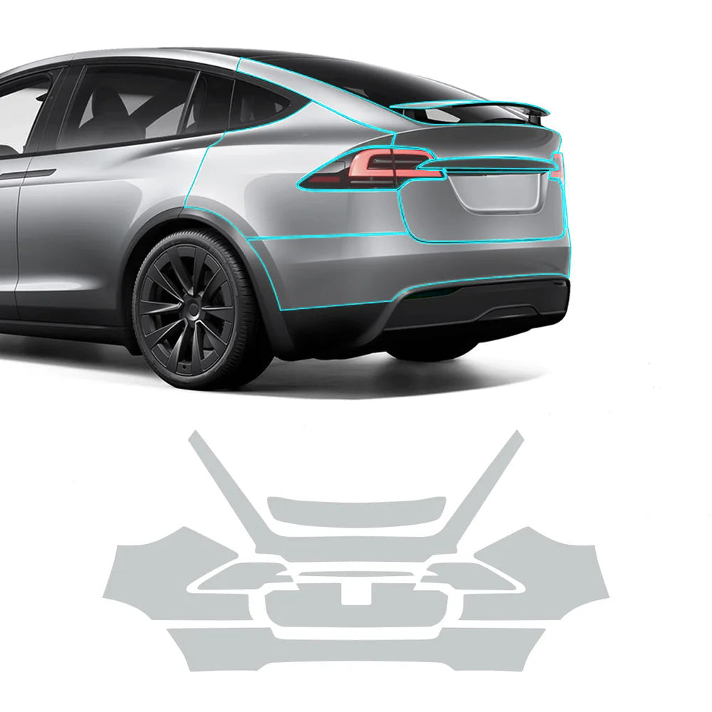 TPU Pre-Cut Invisible Full Car Paint Protection Film (PPF) for Tesla Model X (2022-2024)