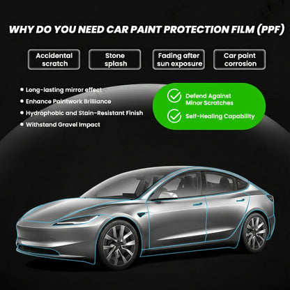 TPU Pre-Cut Invisible Full Car Paint Protection Film (PPF) for Tesla Model 3 Highland 2024+