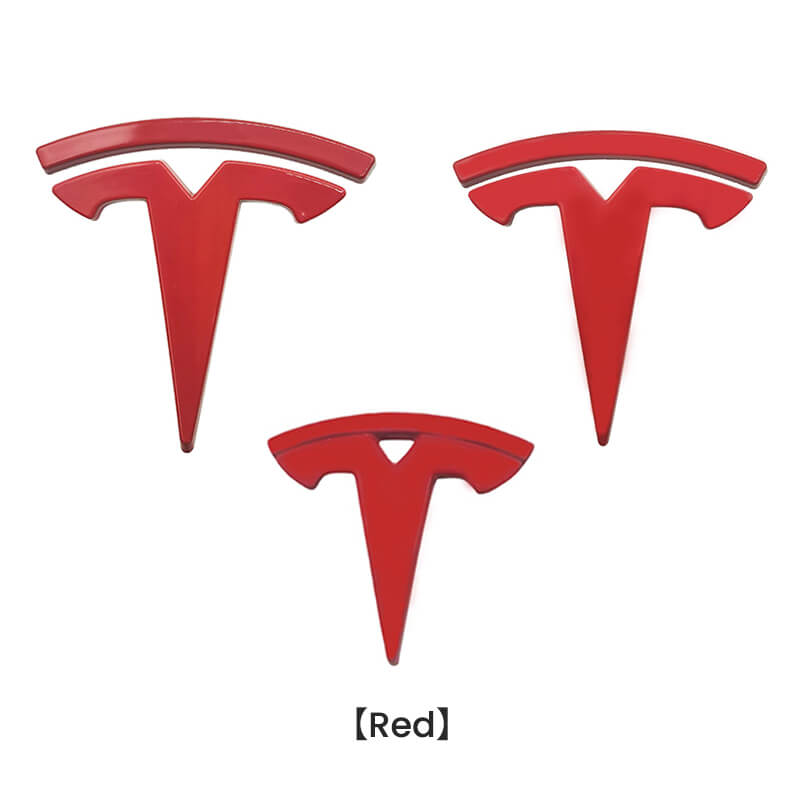 EVAAM® NFC Smart Emblem Front & Rear Badge Decal Wrap Logo Covers for Tesla Model 3/Y - EVAAM