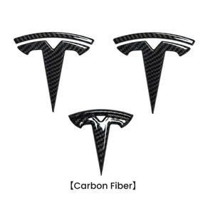 EVAAM® NFC Smart Emblem Front & Rear Badge Decal Wrap Logo Covers for Tesla Model 3/Y - EVAAM