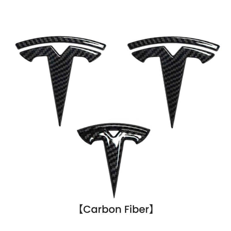 TESLA Carbon Logo - Frunk & Trunk - Model 3 - Shop