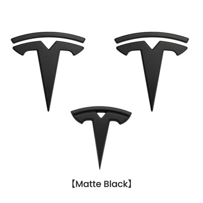 EVAAM® NFC Smart Emblem Front & Rear Badge Decal Wrap Logo Covers for Tesla Model 3/Y - EVAAM