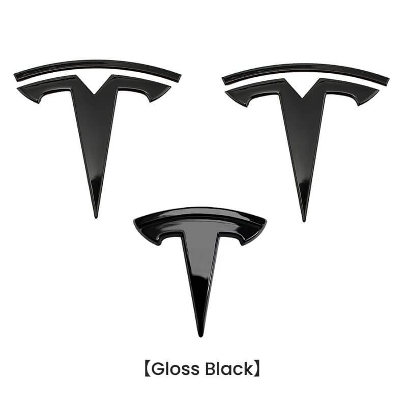 EVAAM® NFC Smart Emblem Front & Rear Badge Decal Wrap Logo Covers for Tesla Model 3/Y - EVAAM