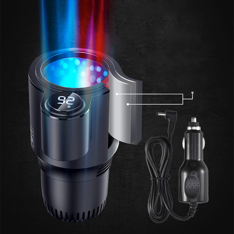 SMART ELECTRIC CAR Warmer Cooler Cup For Coffee Milk Drinks Holder