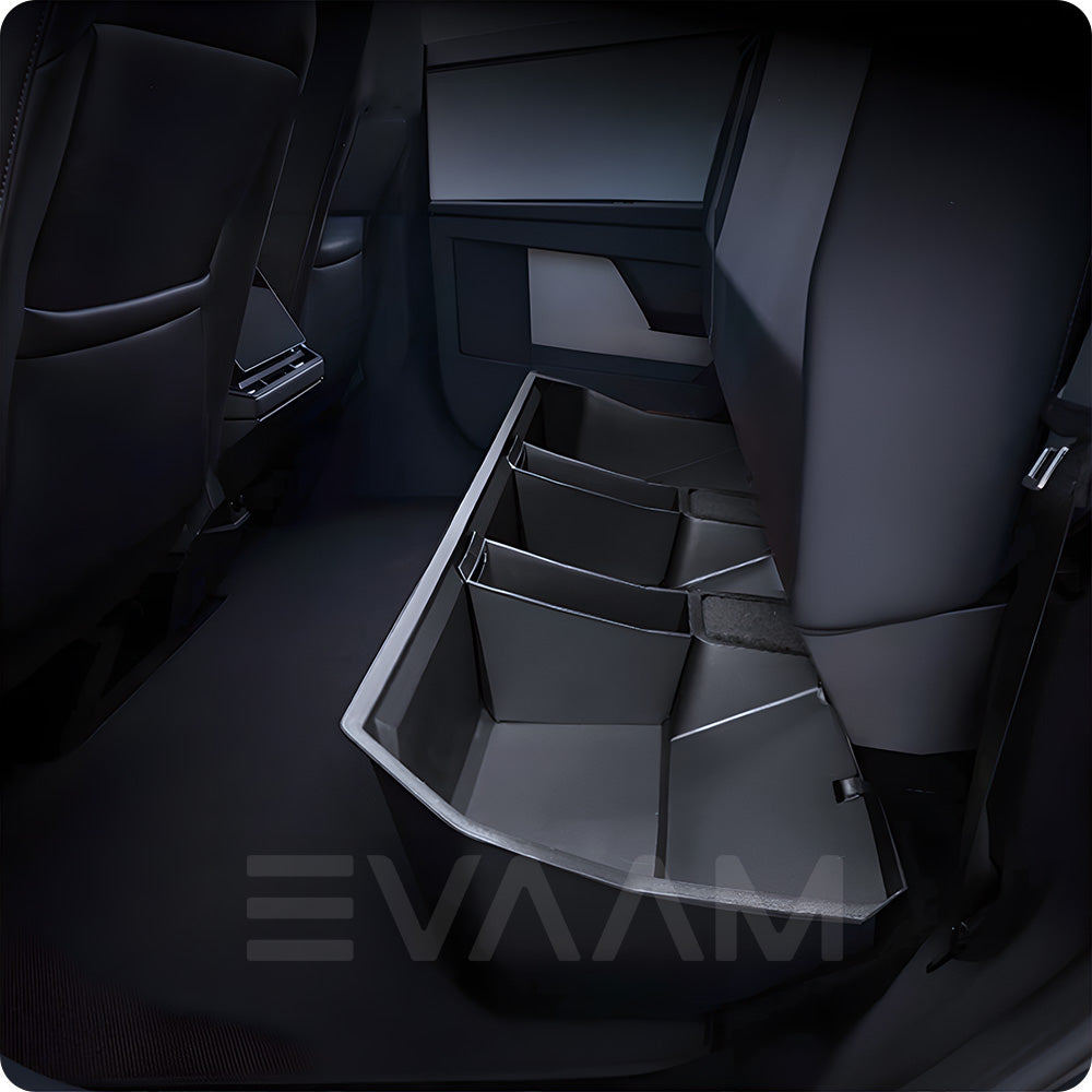 EVAAM® Premium Rear Underseat Storage Bin for Tesla Cybertruck