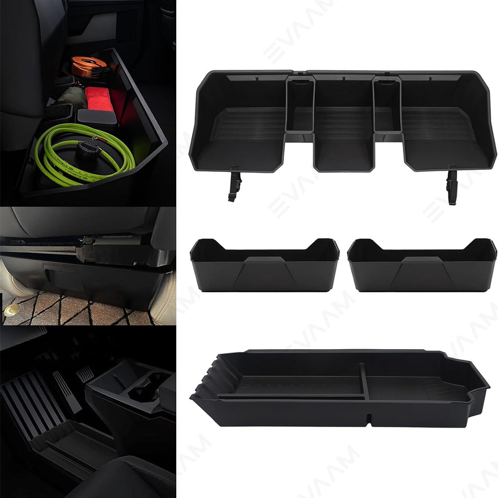 EVAAM® Premium Rear Underseat Storage Bin for Tesla Cybertruck