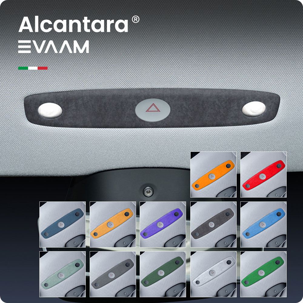 EVAAM® Reading Light Trim Kit Alcantara Material for 2024 Model 3 Highland