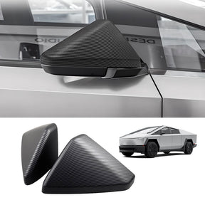 EVAAM® Rearview Mirror Cover Mirror Cap Carbon Fiber for Cybertruck(ABS)