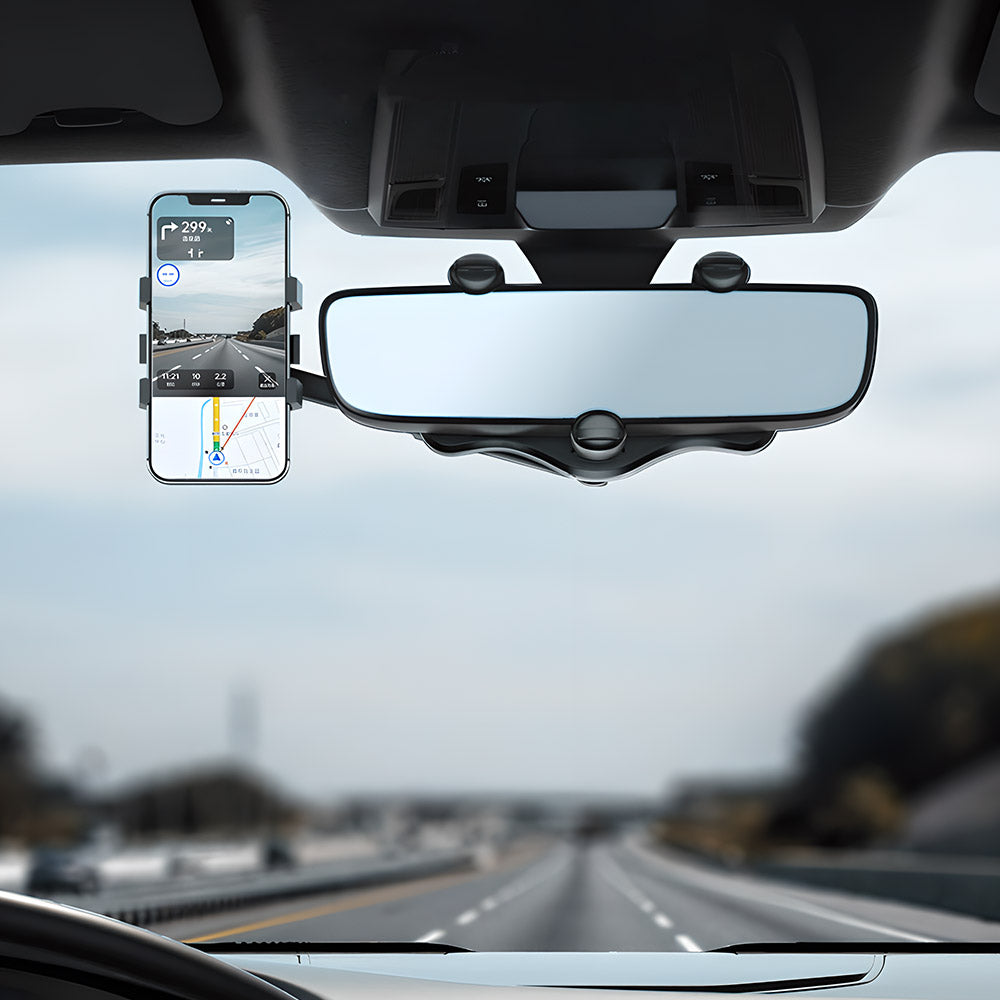 EVAAM® Universal Adjustable Rearview Mirror Phone Mount for Tesla Model 3/Y