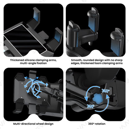 EVAAM® Universal Adjustable Rearview Mirror Phone Mount For All Brand Vehicles - EVAAM