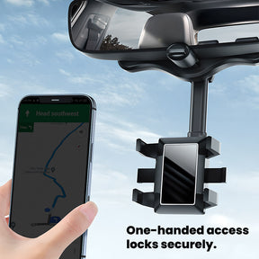 EVAAM® Universal Adjustable Rearview Mirror Phone Mount for Tesla Model 3/Y
