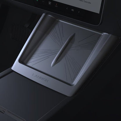 Magnetic Flip-Cover Silicone Wireless Charging Mat for Tesla Model Y Juniper 2025+ & Model 3 Highland