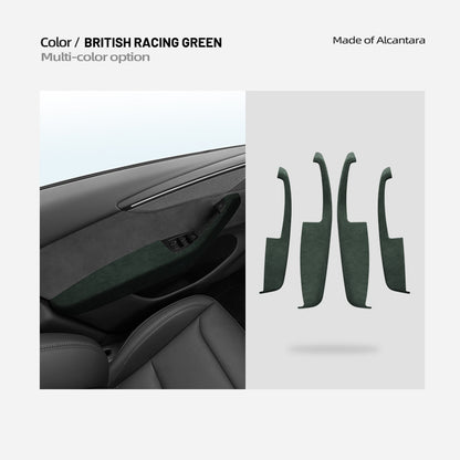 Genuine Alcantara Door Armrest Cover for Tesla Model Y Juniper 2025+