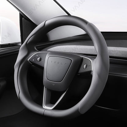 EVAAM® Anti-Slip Suede Steering Wheel Cover for Tesla  Model Y/3 Juniper 2025+ - EVAAM