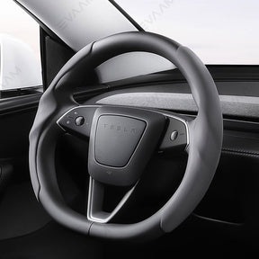 EVAAM® Anti-Slip Suede Steering Wheel Cover for Tesla  Model Y/3 Juniper 2025+