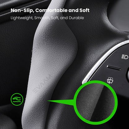 EVAAM® Anti-Slip Suede Steering Wheel Cover for Tesla  Model Y/3 Juniper 2025+ - EVAAM