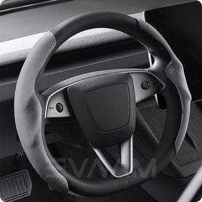 EVAAM® Anti-Slip Suede Steering Wheel Cover for Tesla  Model Y/3 Juniper 2025+