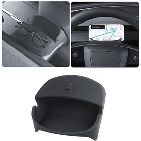 Steering Wheel Phone Holder Organizer Dustproof for Model 3 Highland