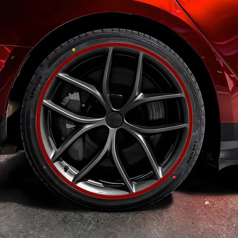 Aluminum Alloy Wheel Rim Protectors (Tesla Body Color Match) – for All Tesla Models