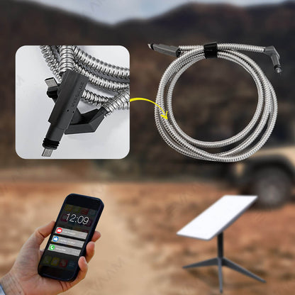 Upgrade! STARGEAR® Starlink SPX Metal Protection Cable - 23m (75ft)-EVAAM® - EVAAM