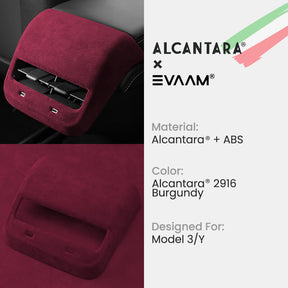 Alcantara AC Vents Trim Cover For Tesla Model 3/Y (2017-2023)-EVAAM® - EVAAM