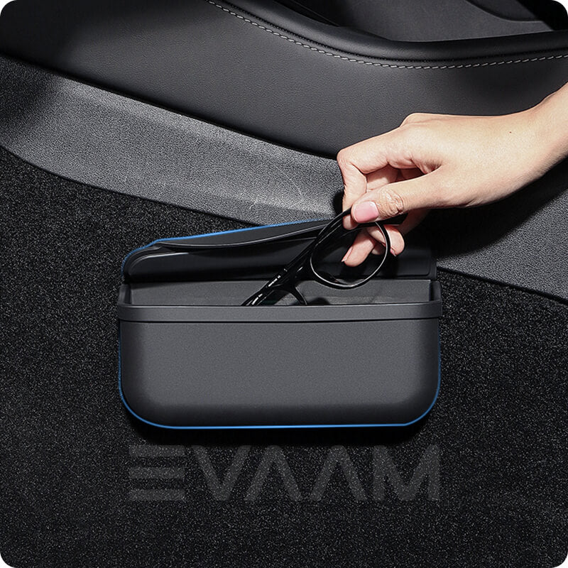 EVAAM® Velcro Sunglasses Holder Storage Box for Tesla Model 3/Y (2017-2023) - EVAAM
