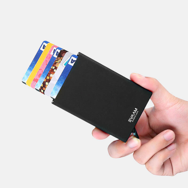 Tesla Key Card Holder  Alcantara and Metal - Marnana