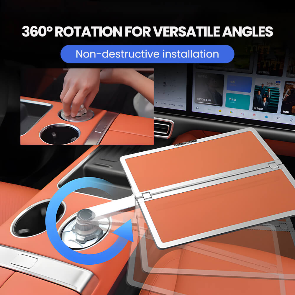 Aluminum Foldable Floating Car Table for Tesla Model 3/Y/S/X