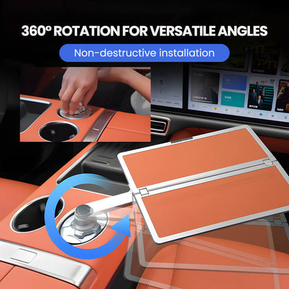 Aluminum Foldable Floating Car Table for Tesla Model 3/Y/S/X