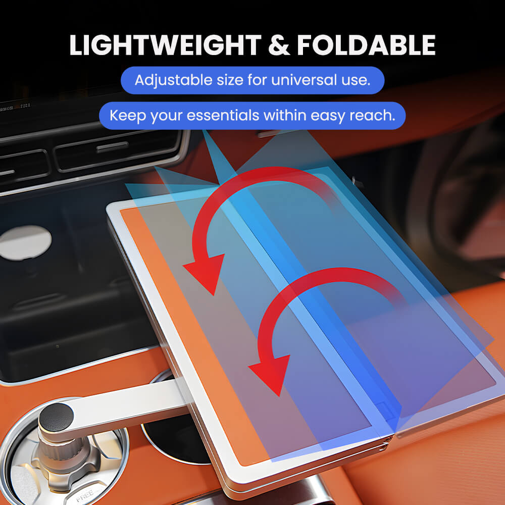 Aluminum Foldable Floating Car Table for Tesla Model 3/Y/S/X