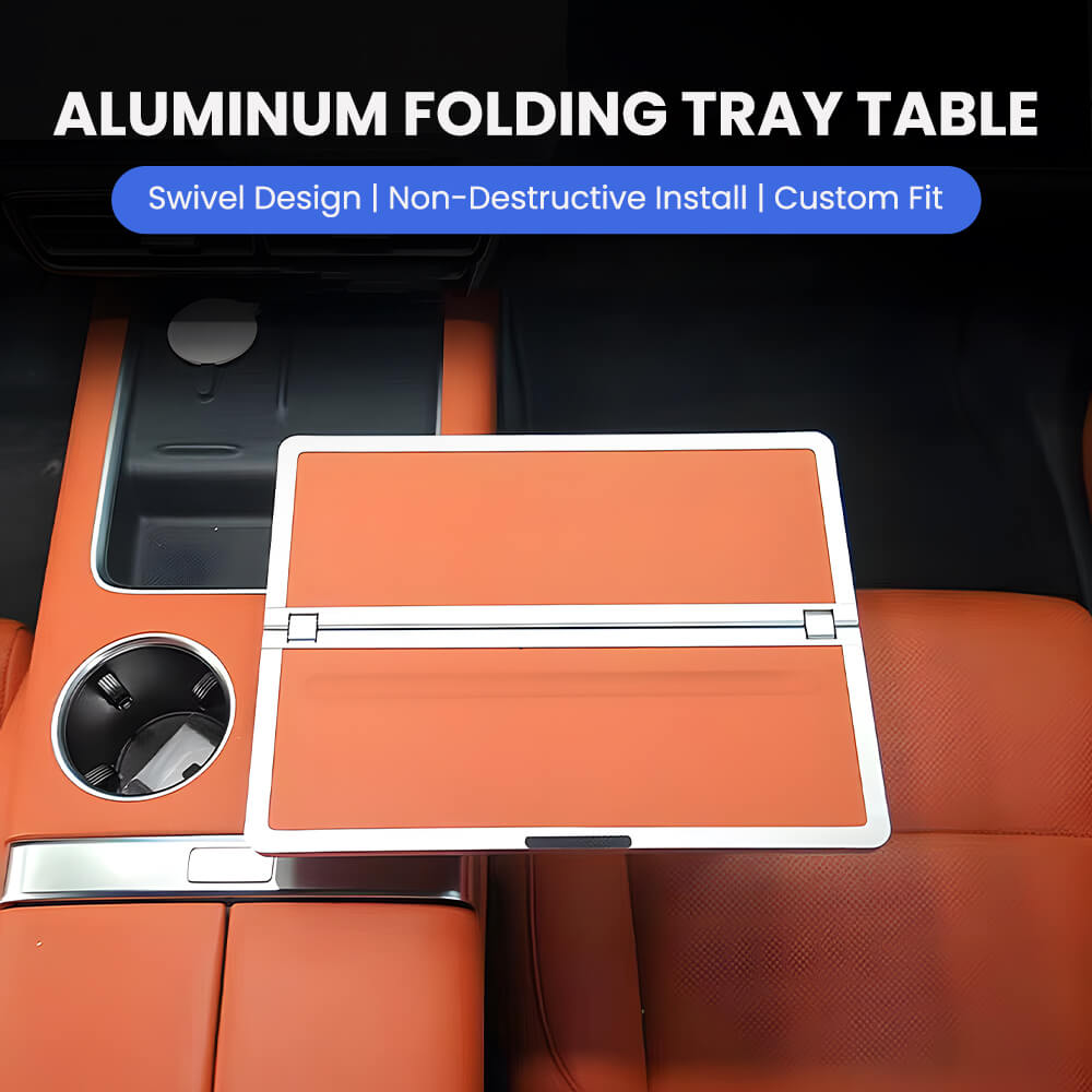Aluminum Foldable Floating Car Table for Tesla Model 3/Y/S/X