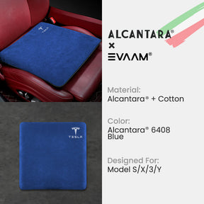 Alcantara Tesla Seat Cushion for Model S/3/X/Y-EVAAM® - EVAAM