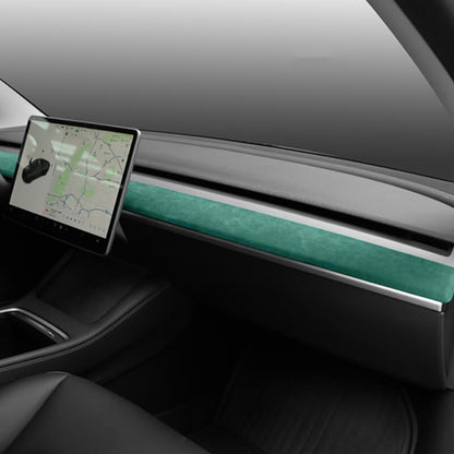 Alcantara Tesla Dash Cap Cover for Tesla Model 3/Y (2017-2023)-EVAAM® - EVAAM