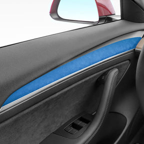 Alcantara Tesla Interior Door Panel Trim Covers for Model 3/Y (2021-2023)-EVAAM® - EVAAM
