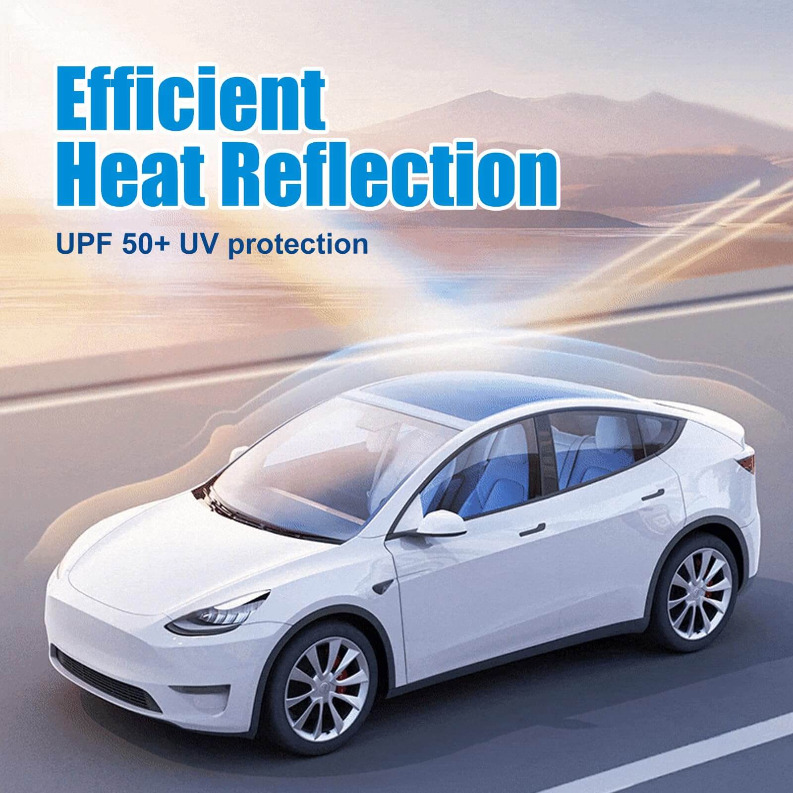 Sunroof Sunshade Curtain Tesla Model 3Y Heat Insulation Electrostatic  Adsorption