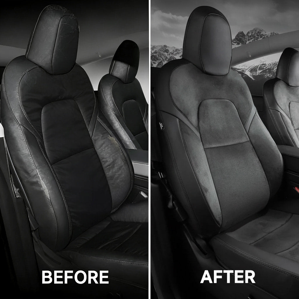 EVAAM® Maßgeschneiderte Luxus-Wildleder-Sitzbezüge für Tesla Model 3/Y/S/X