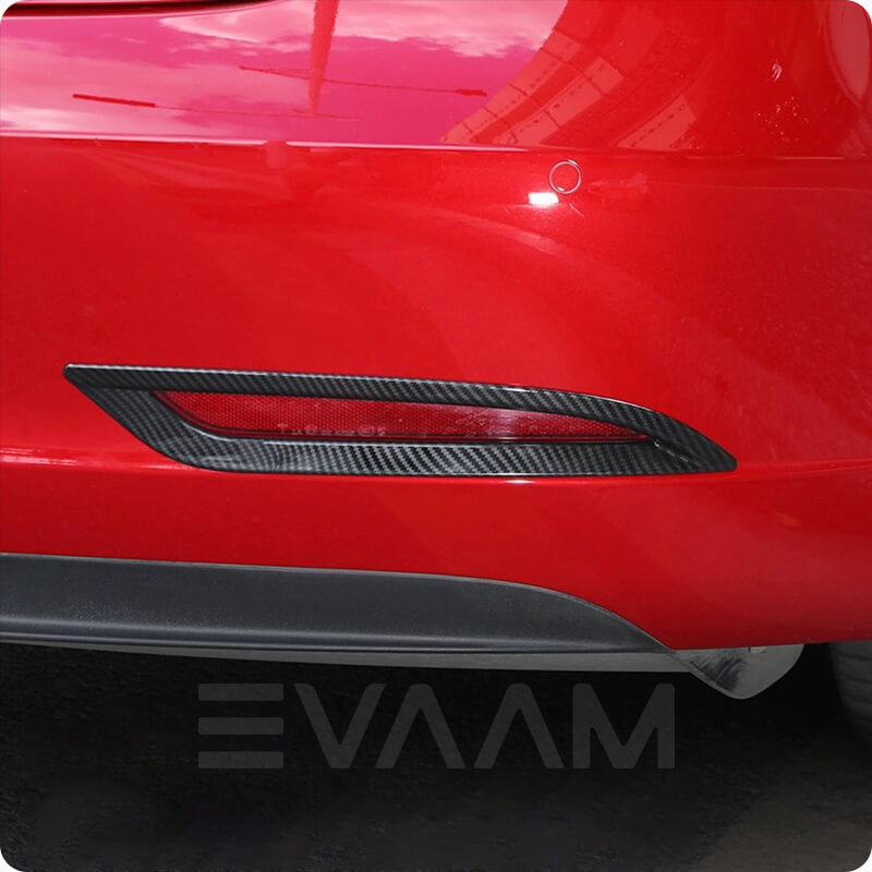 EVAAM® Rear Fog Light Taillights Cover Trim for Model 3 (2017-2023) - EVAAM